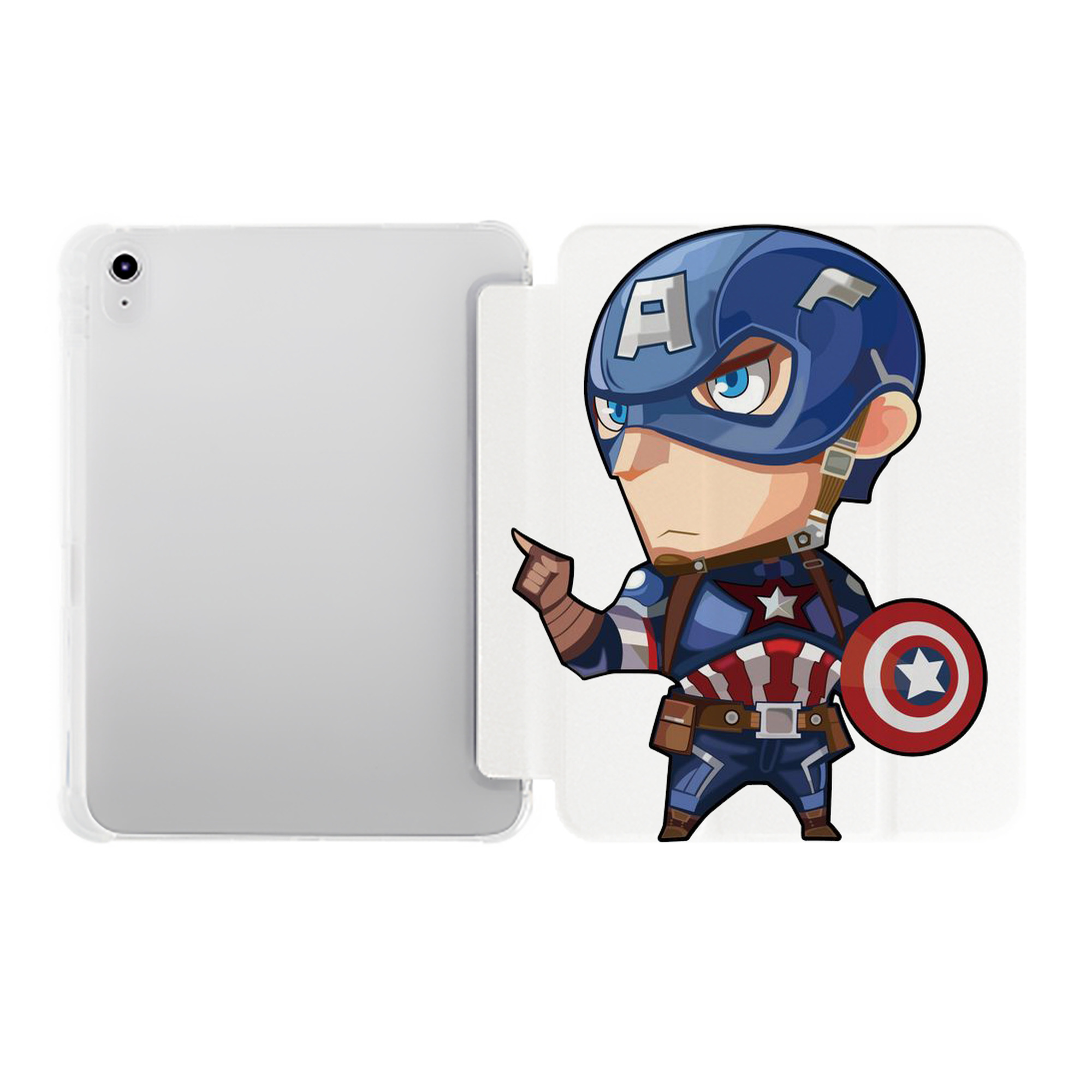 （画像用） アベンジャーズ The Avengers IPad ケース ペン収納付き 三つ折りスタンド PUレザー×シリコン 対応機種9.5/10.5/10.9インチ
